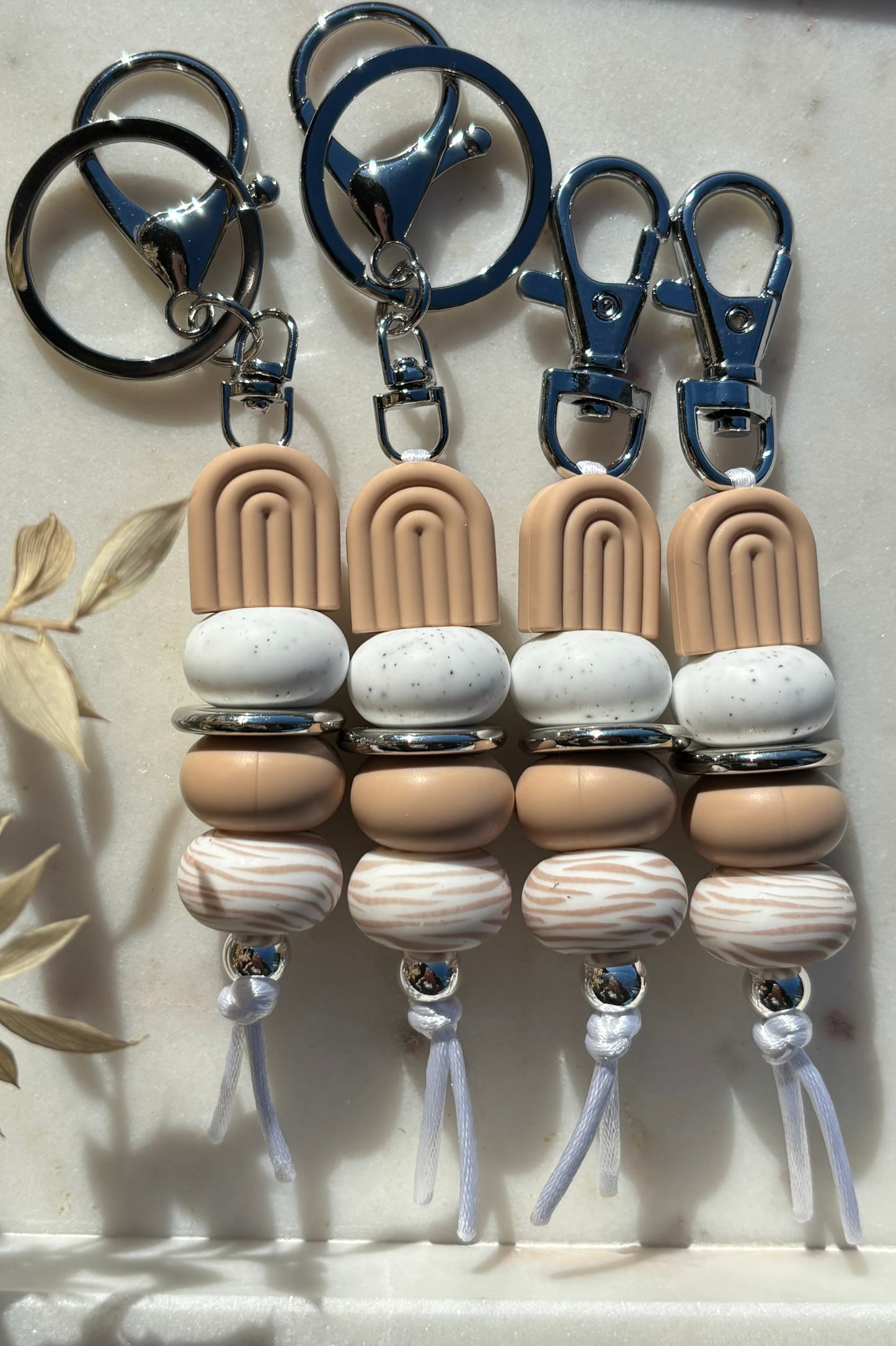 Beige Arch Keyring