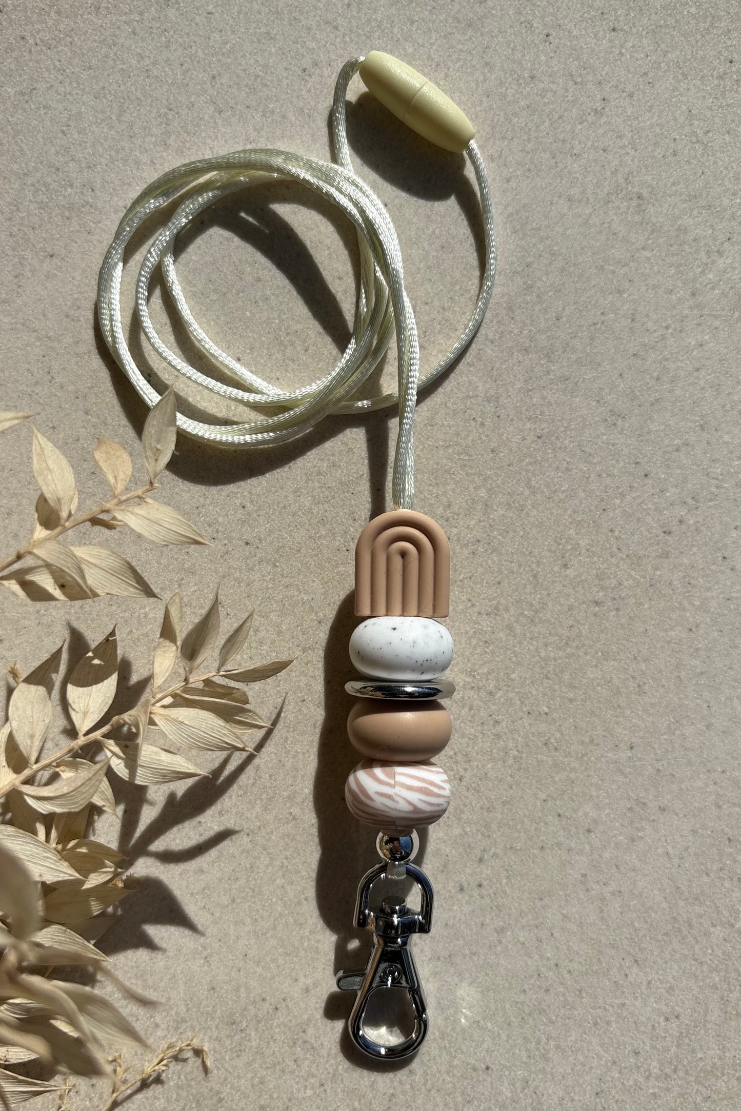 Beige Arch Lanyard
