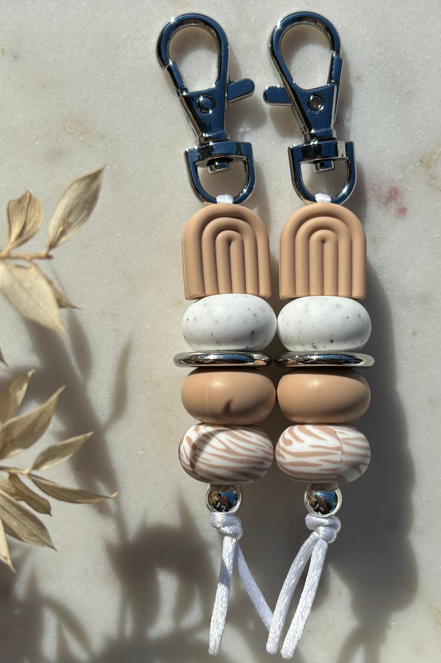 Beige Arch Keyring