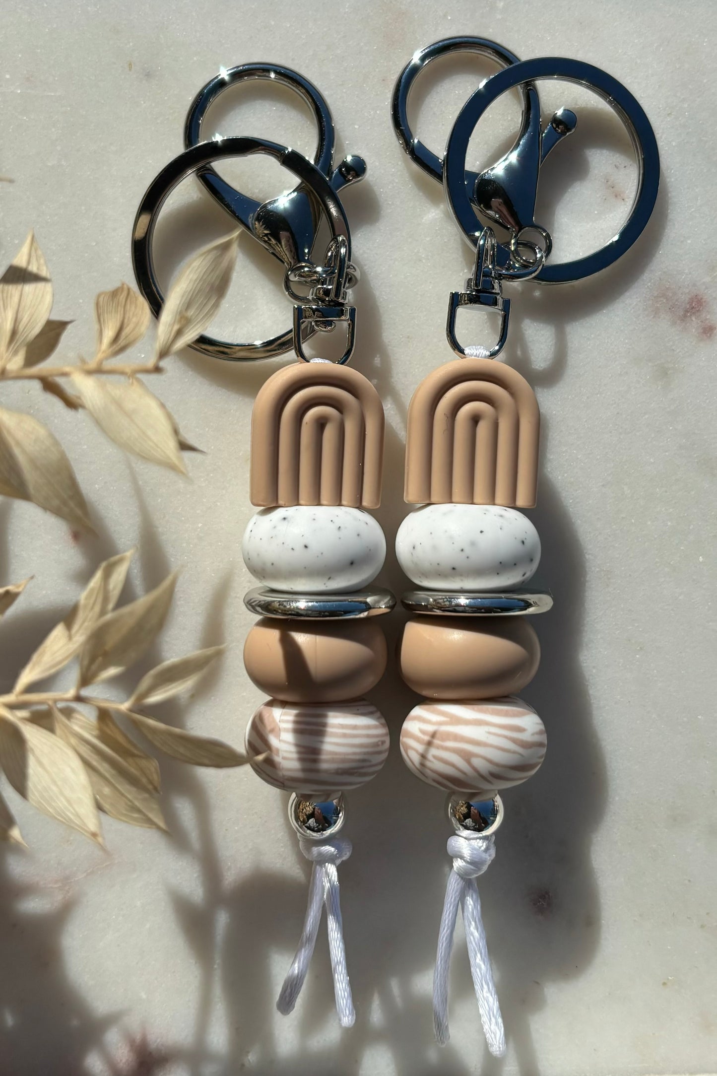 Beige Arch Keyring