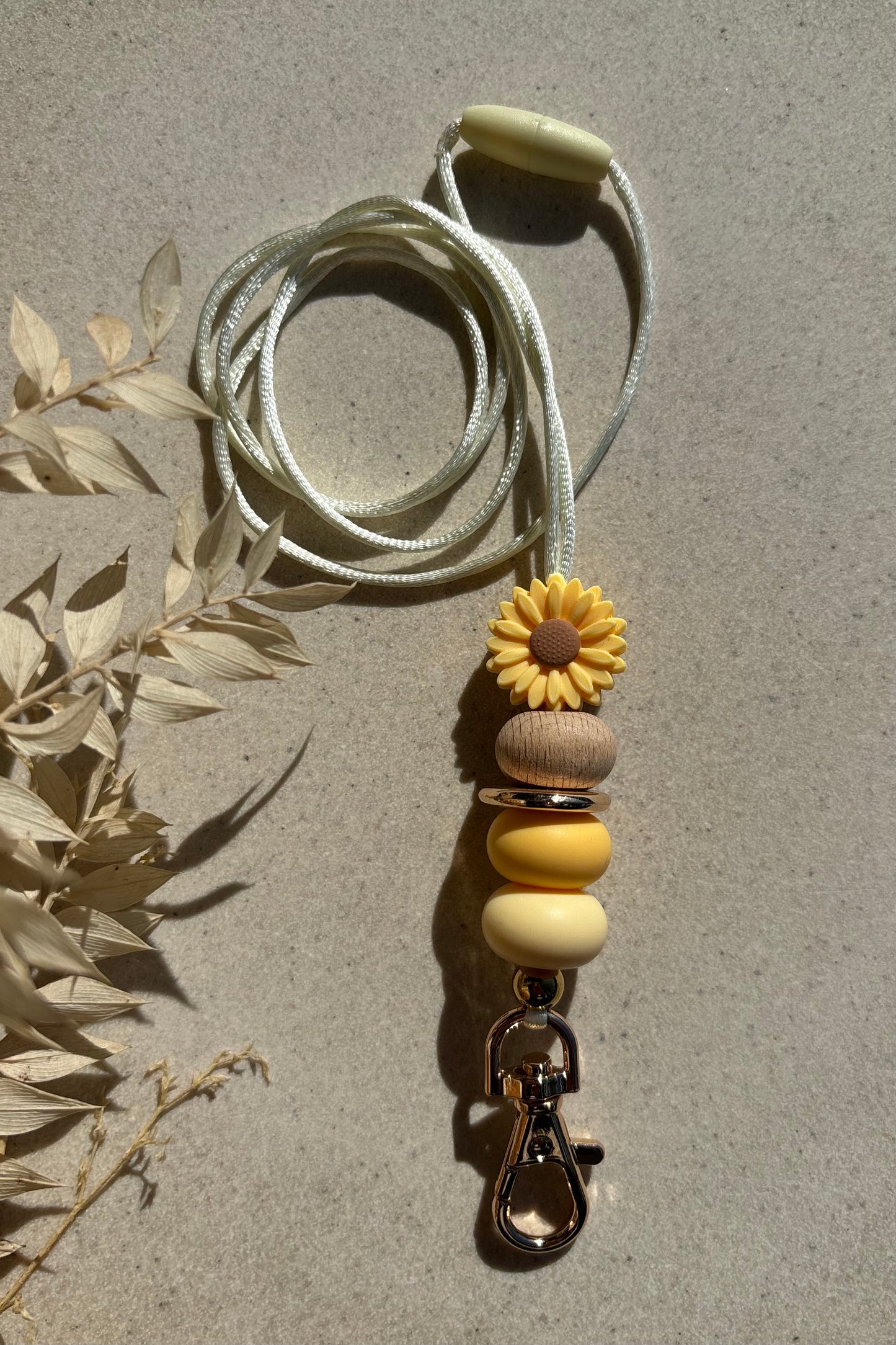 Yellow Sunflower Lanyard
