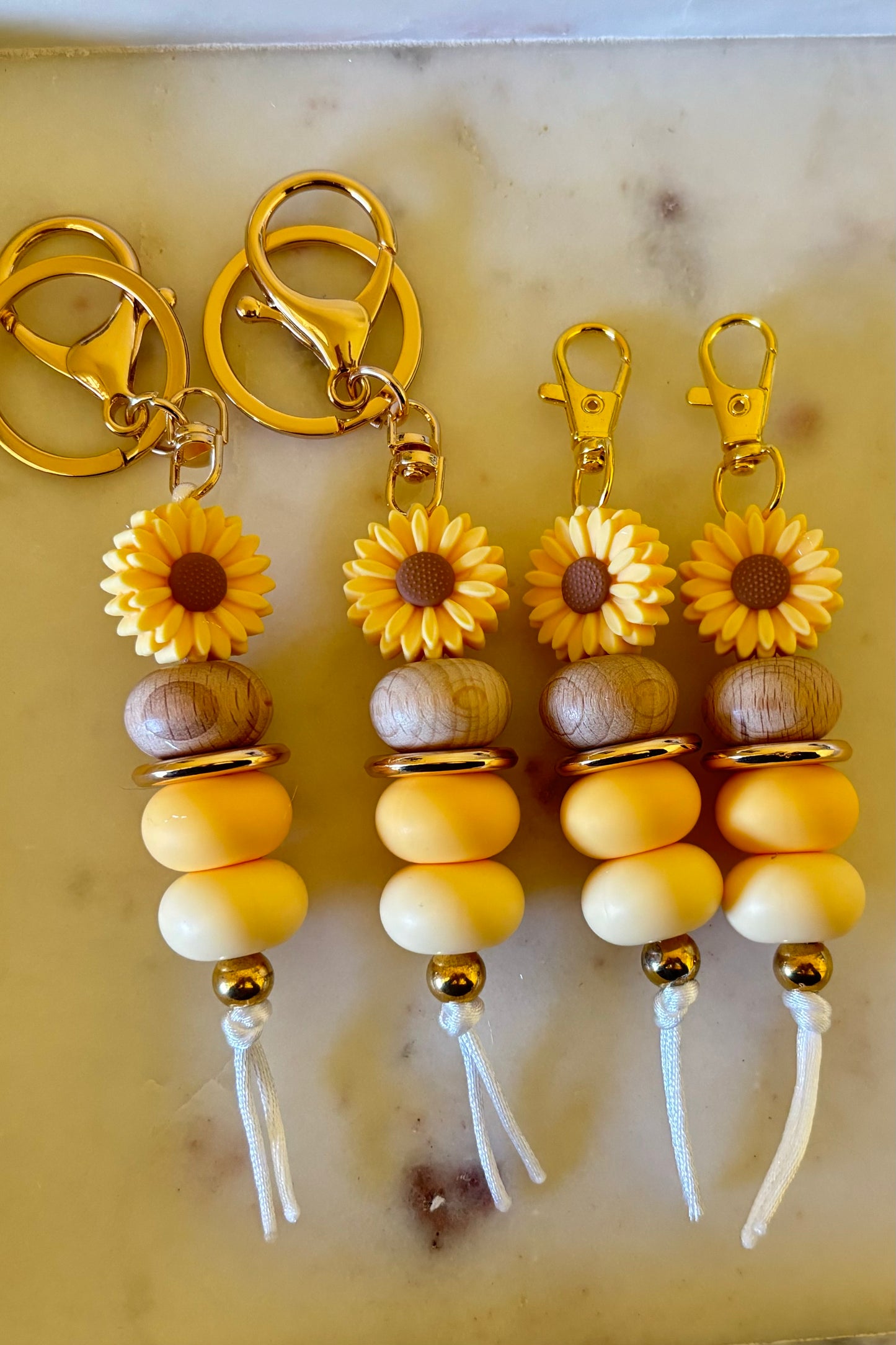 Yellow Sunflower Keyring